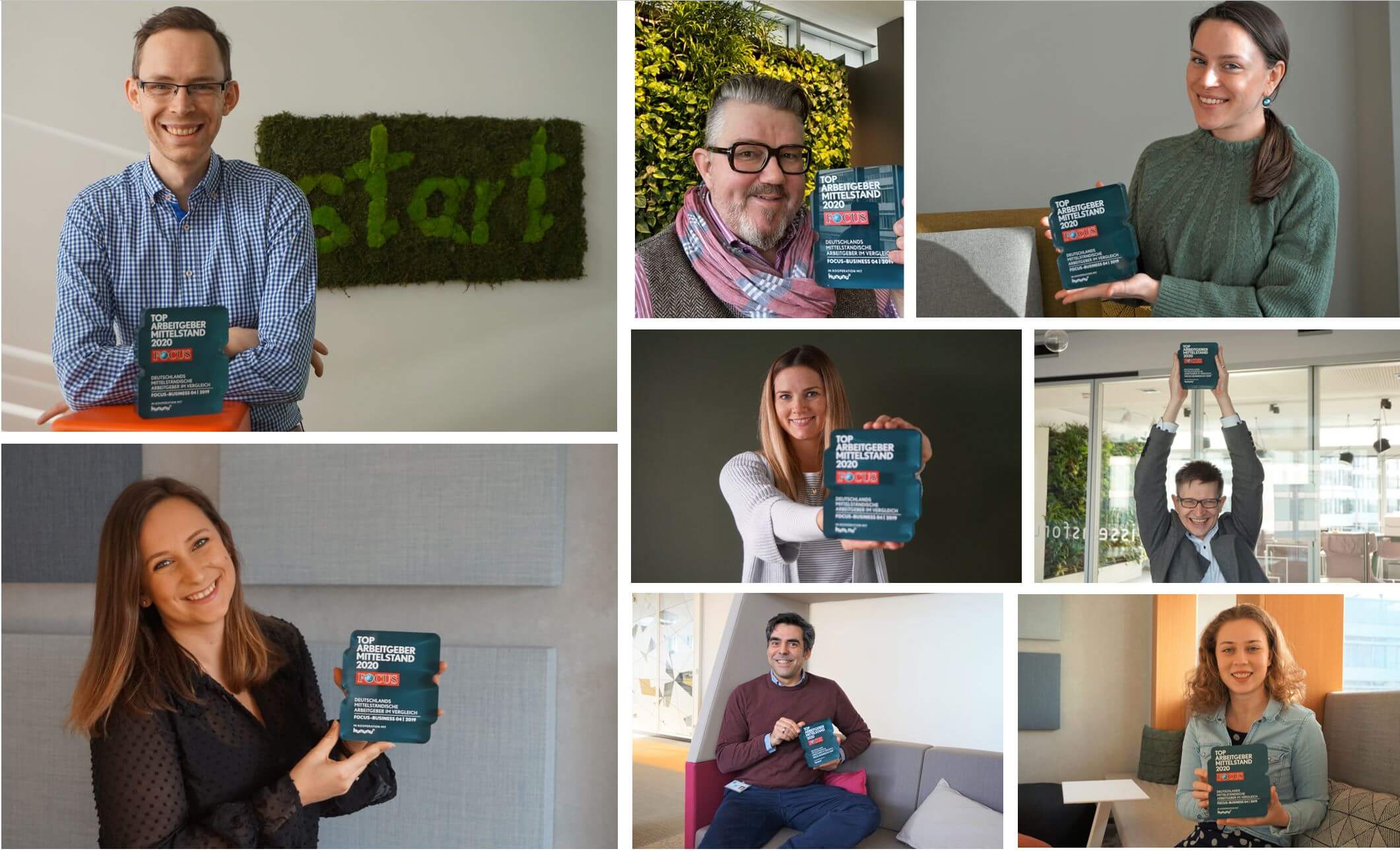 Employees with award